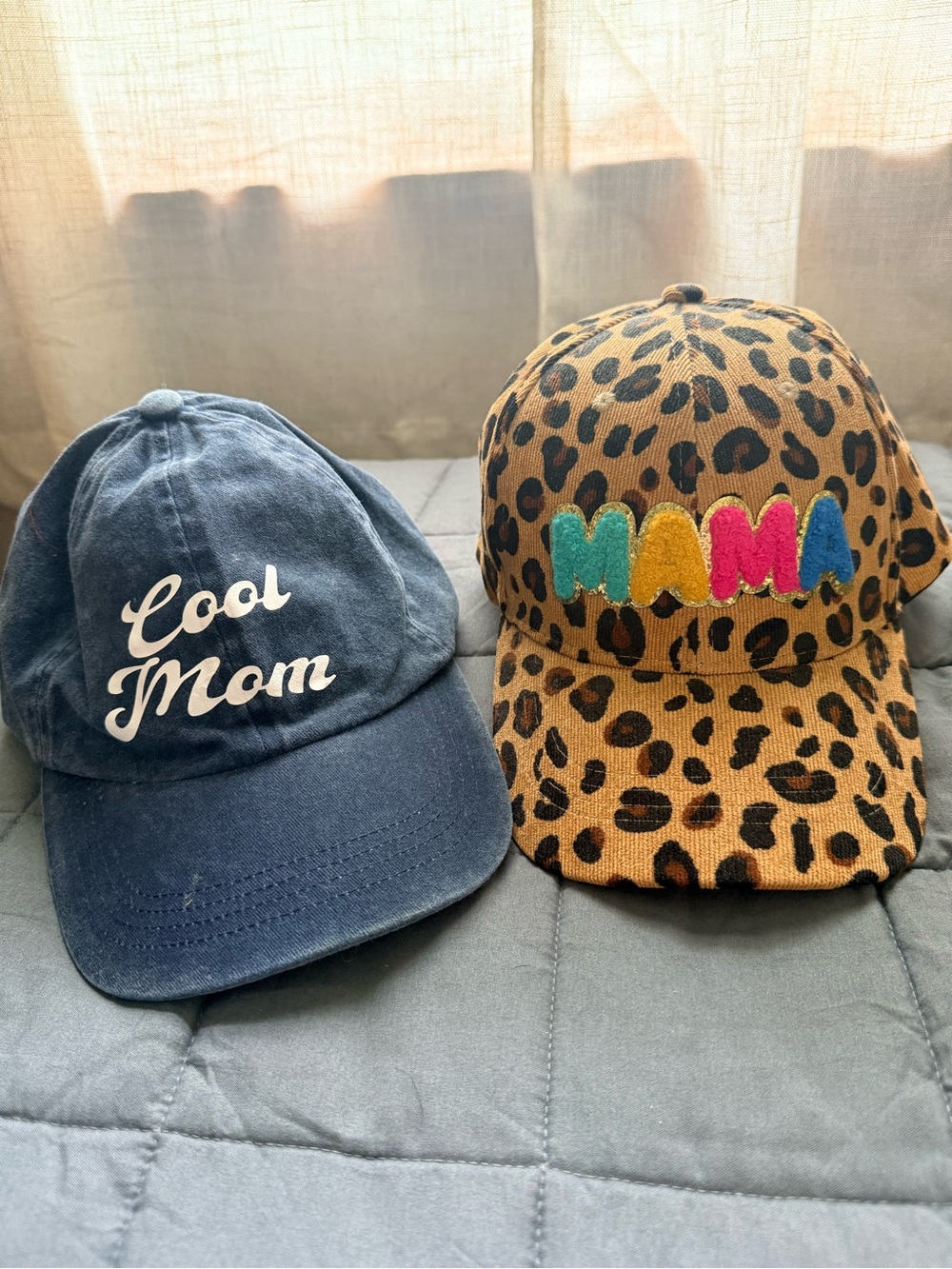 Leopard Print 'MAMA' Baseball Cap - Multicolor Accent